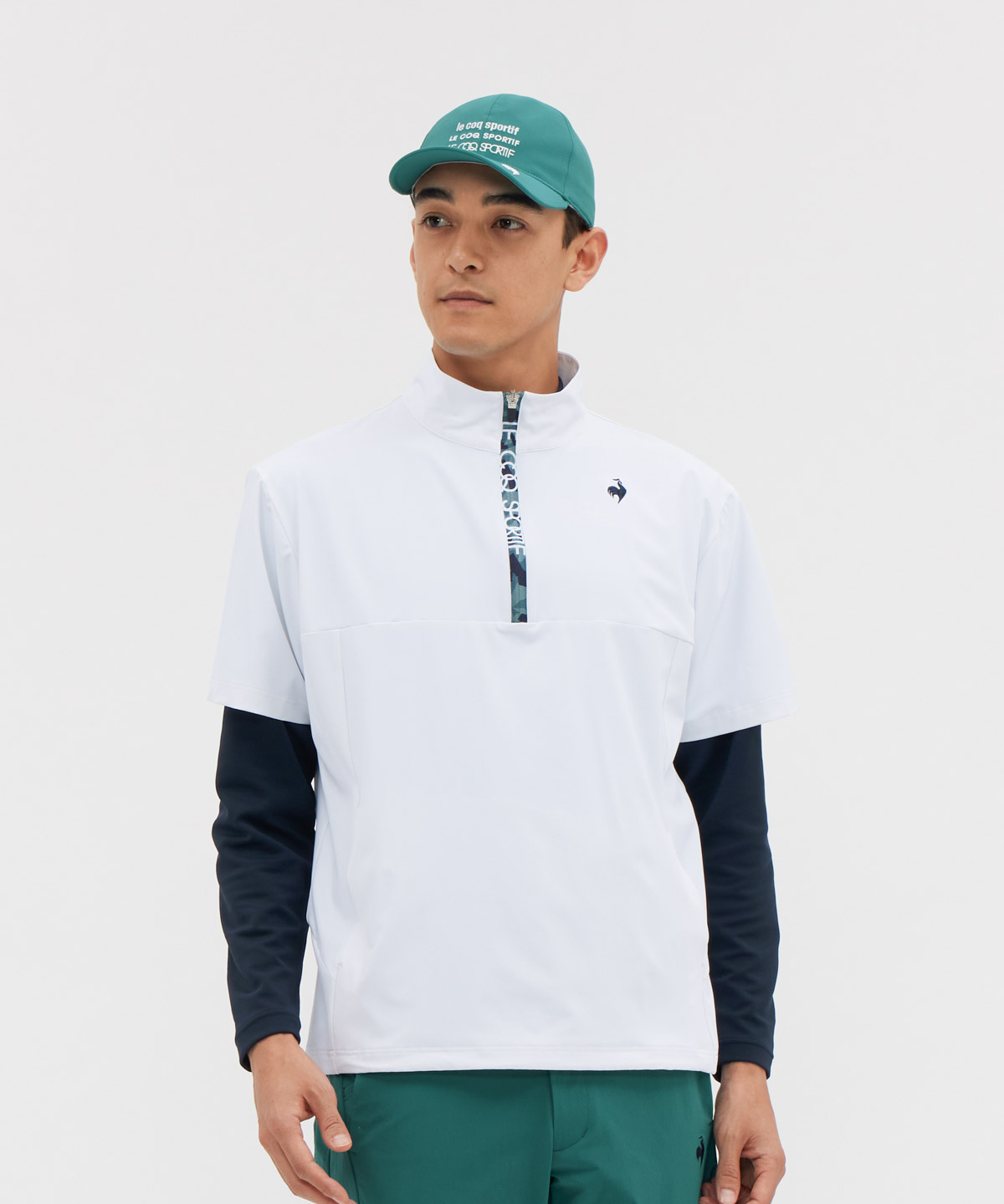 lecoqsportifgolf ルコックスポルティフ ゴルフ le coq sportif golf 半袖ウイン ホワイト LL lecoqsportifgolf ルコックスポルティフ ゴルフ le coq sportif golf 半袖ウイン ホワイト LL