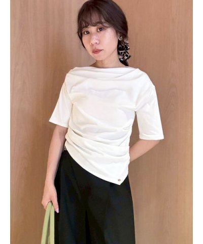 ドレープオフショルカットソー