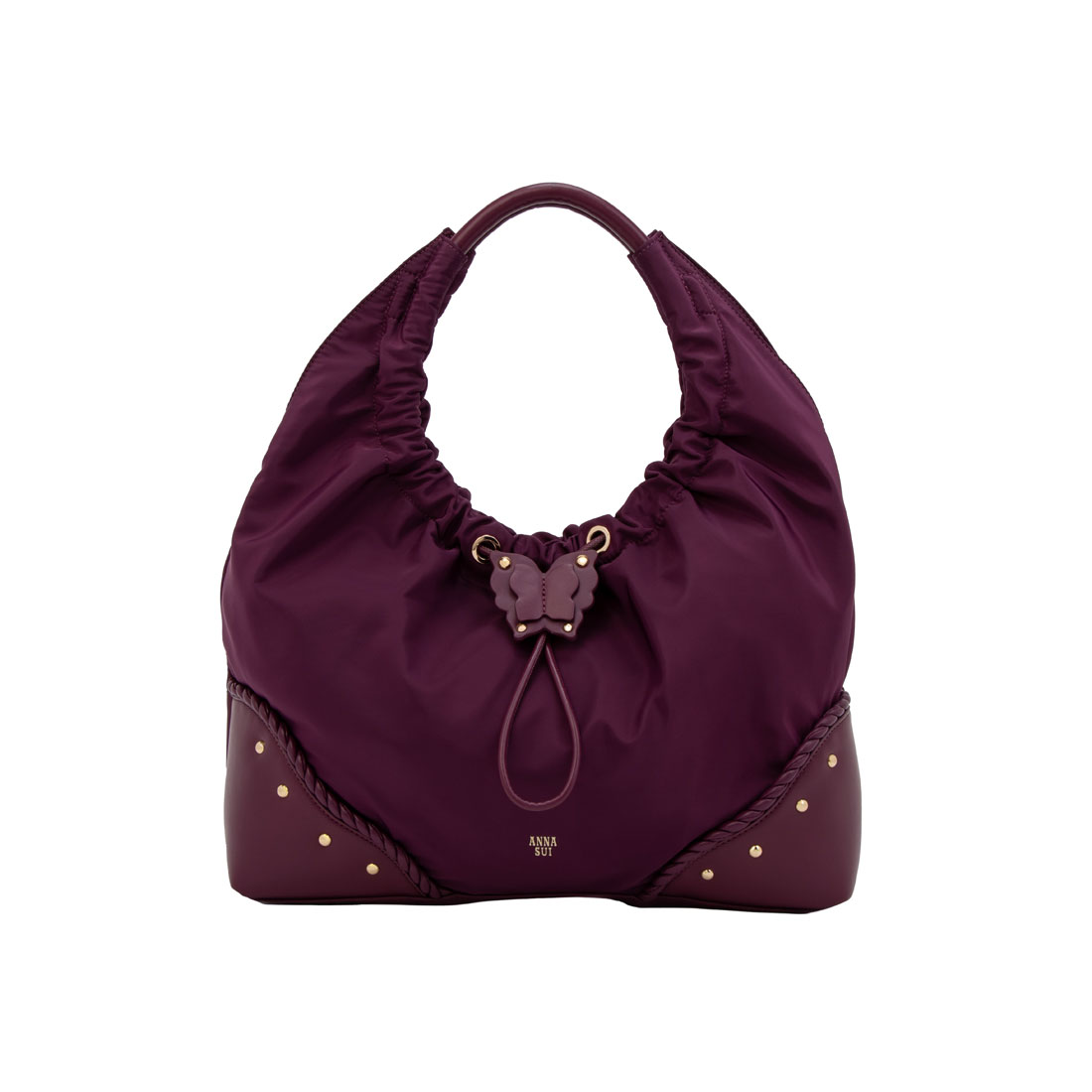 ANNASUI(バッグ) アナスイ ANNA SUI バタフライツイスト ワンショルダーバッグ ワイン FREE