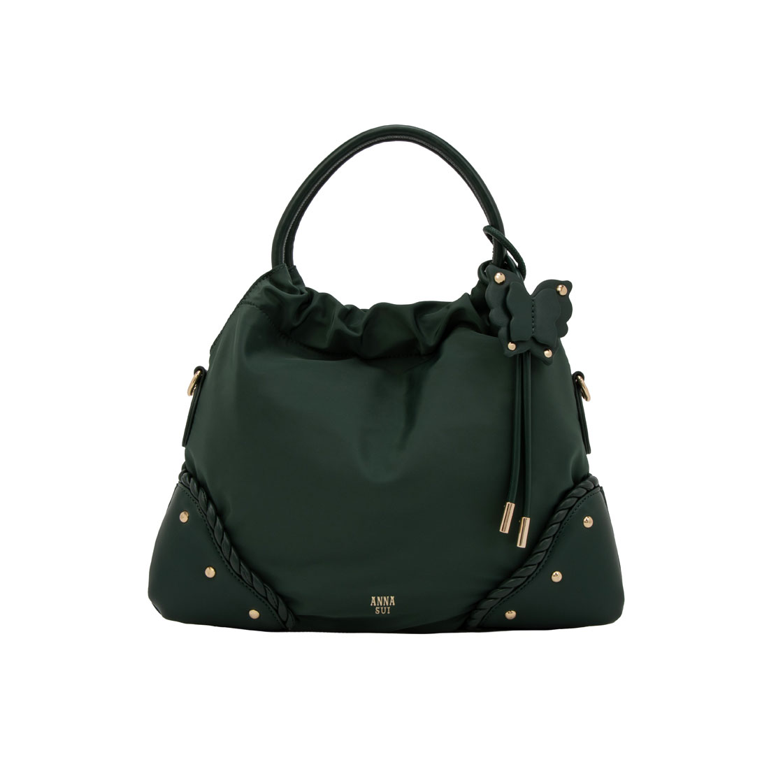 ANNASUI(バッグ) アナスイ ANNA SUI バタフライツイスト 2WAYハンドバッグ グリーン FREE