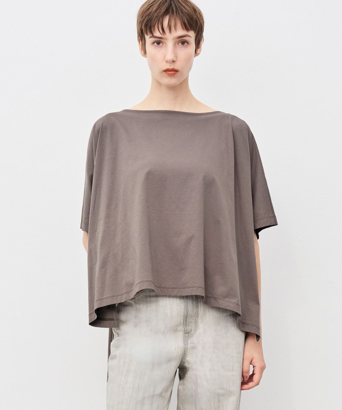UNCRAVE 【接触冷感・UVケア・洗濯機洗い可】プレミアムジャージー ポンチョトップス グレージュ F