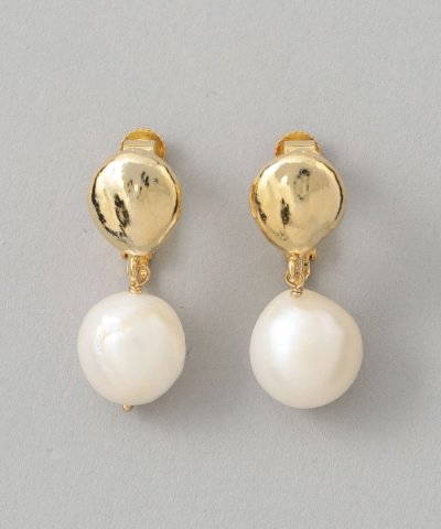 淡水パールイヤリング