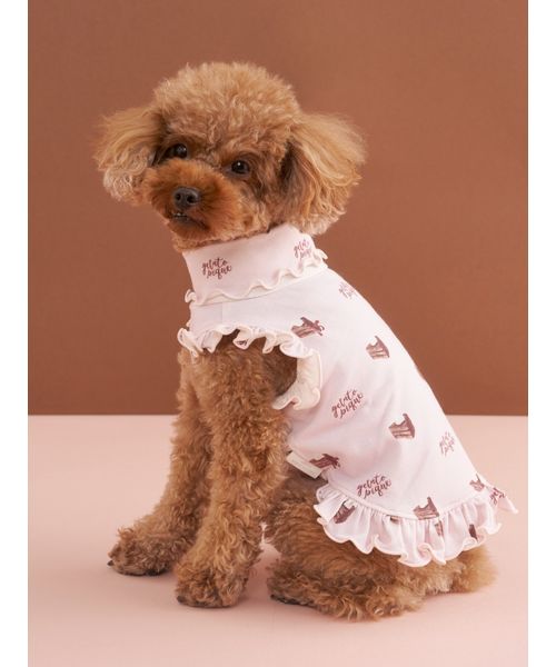 GELATOPIQUECAT & DOG 【CAT & DOG】オータムケーキ柄プルオーバー PNK L GELATOPIQUECAT & DOG 【CAT & DOG】オータムケーキ柄プルオーバー PNK L
