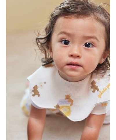 【BABY】はちみつベア柄スタイ