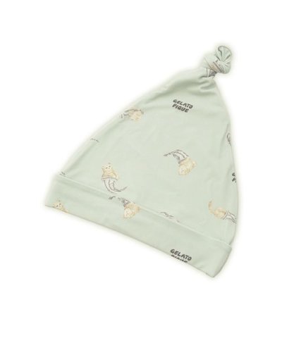 【HOMME】sleeping cat 総柄ナイトキャップ