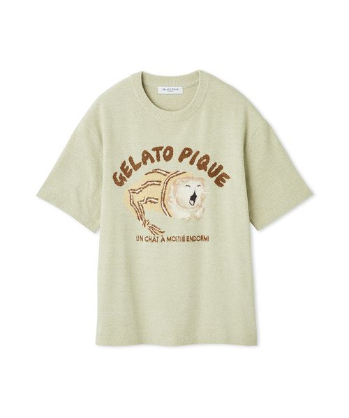 CAT ジャガードプルオーバー Amazon | ジェラートピケ gelato pique レディース CAT