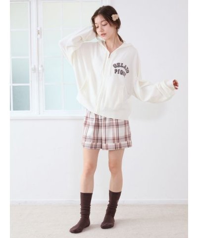 トレンドチェック柄ショートパンツ