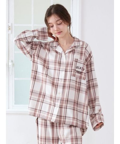 トレンドチェック柄シャツ