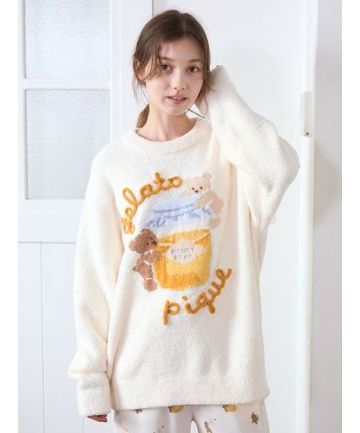 ベビモコはちみつベアジャガードプルオーバー