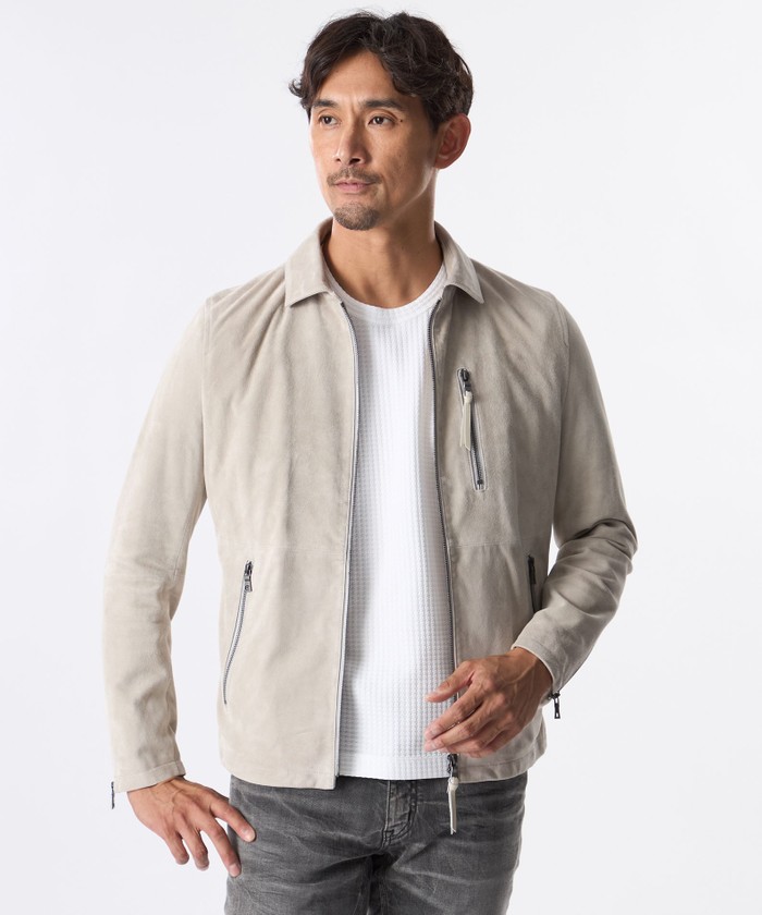 スエードレザーブルゾン(508438925)｜HANKYU MEN'S / 阪急メンズ