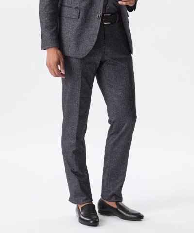 【セットアップ対応】ヘリンボーンジャージースラックス