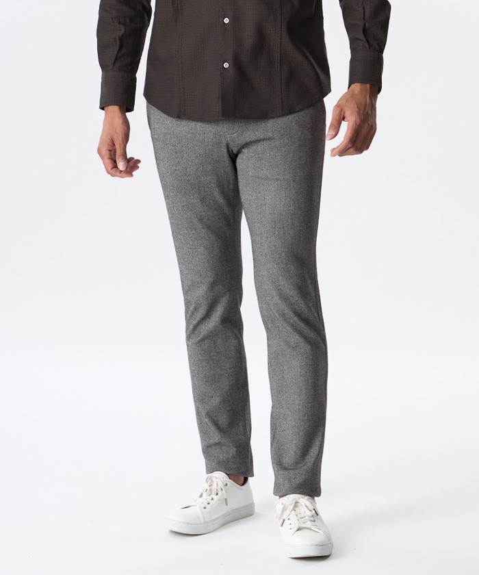 未来少年パパEPOCA UOMO 花柄グレー ボタニカル ストレッチ エポカ ウォモ(EPOCA UOMO)｜HANKYU MEN'S / 阪急メンズ