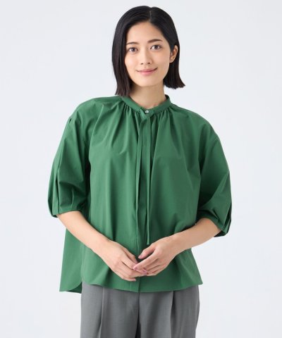 【ウォッシャブル・接触冷感・UV・防シワ】ファンクションタイプライターブラウス