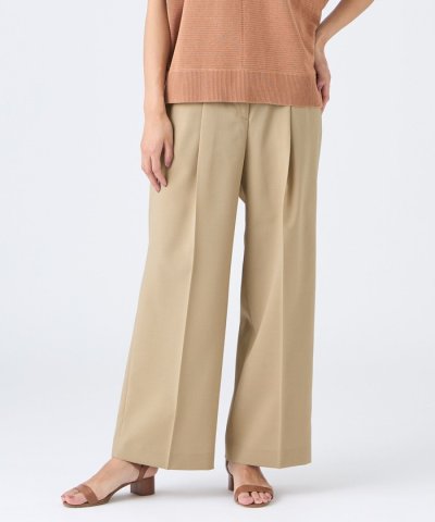 【ウォッシャブル・接触冷感・防シワ】エアリーウーステッドパンツ