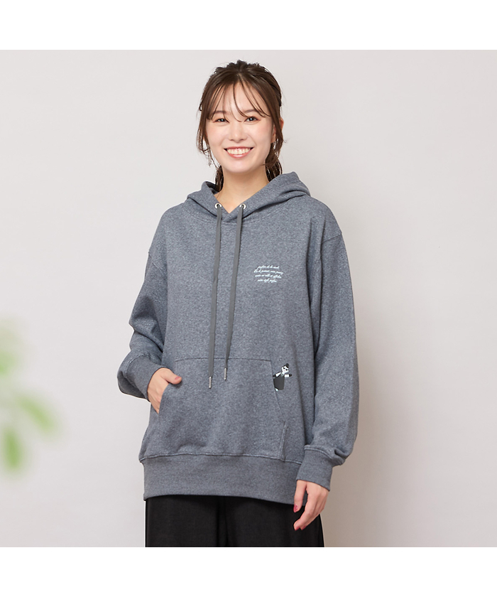 yamaちゃん様　オーダー品 手洗いOK・HAPPY FACE】エマちゃんコラボプリントフーディー