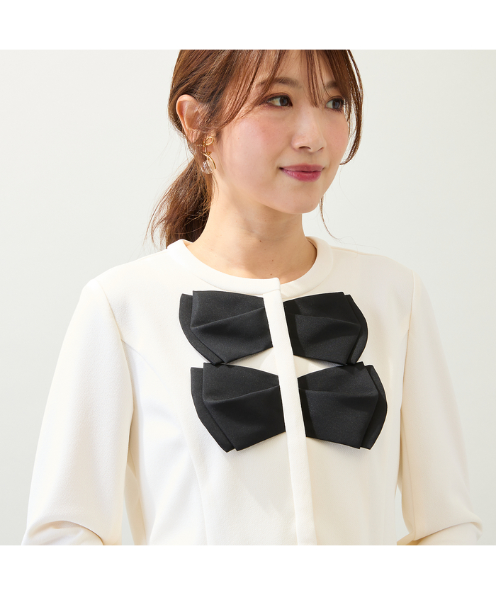 お値下げ中☆ローズティアラ★リボン付きジャケット Rose Tiara ジャケット テーラードジャケット ファンシー