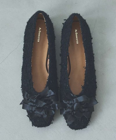 ラグジュアリーツィードパンプス