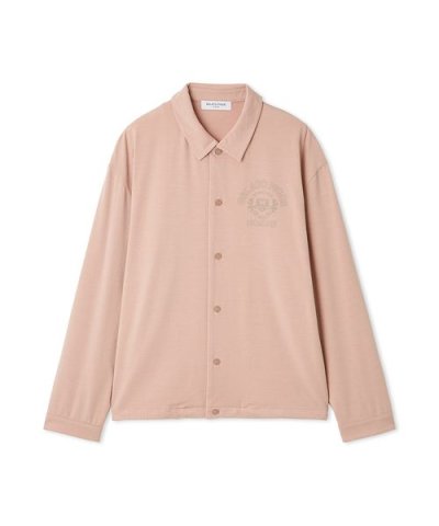 【HOMME】レーヨンカレッジロゴシャツ