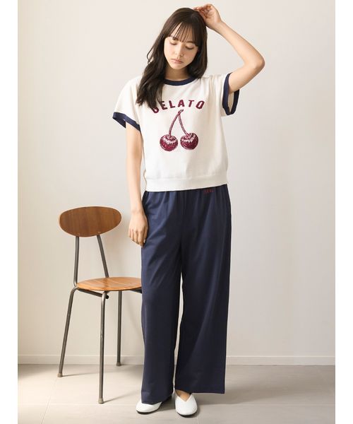 カラーワンポイントTシャツ&ロングパンツ ワンポイントロングパンツ(508454798)｜阪急百貨店公式通販