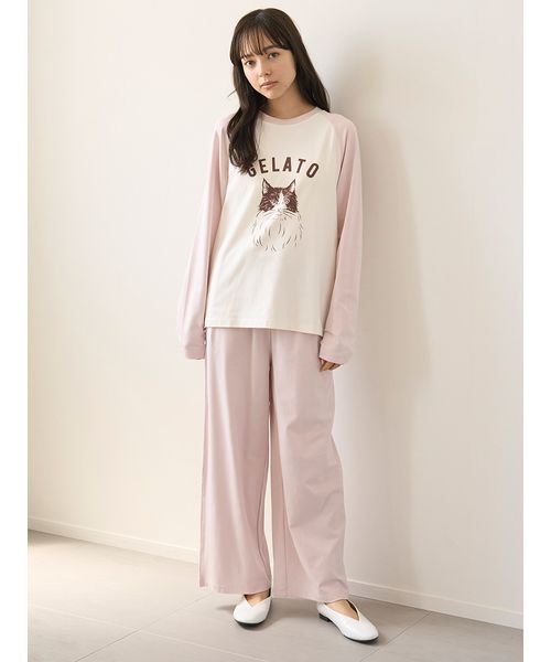 カラーワンポイントTシャツ&ロングパンツ ワンポイントロングパンツ(508454798)｜阪急百貨店公式通販