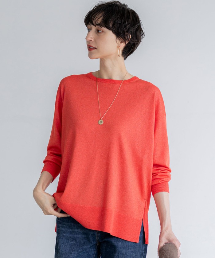 オレンジ系｜ニット・セーター｜23区 (Lサイズ)(ニジュウサンク L