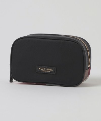パーシャルクレストブリッジチェックナイロンポーチ