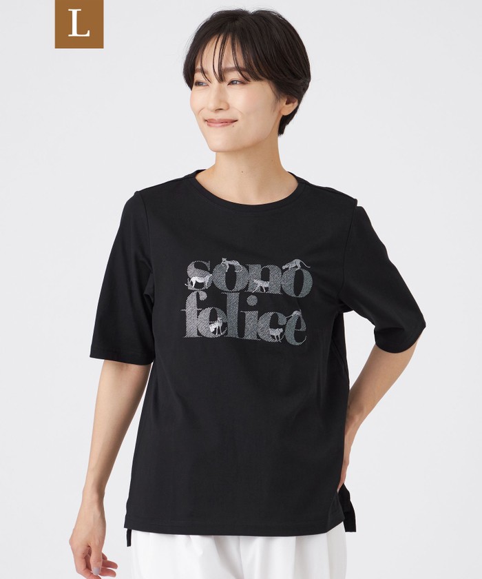 ブラック系｜カットソー・Tシャツ｜EVEX by KRIZIA(Lサイズ