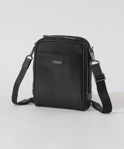 ナイロンコンビカルゼシャドークレストブリッジチェックビジネスミニクロスボディバッ