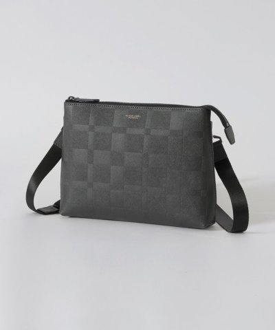 エンボスチェックスクウェアサコッシュ