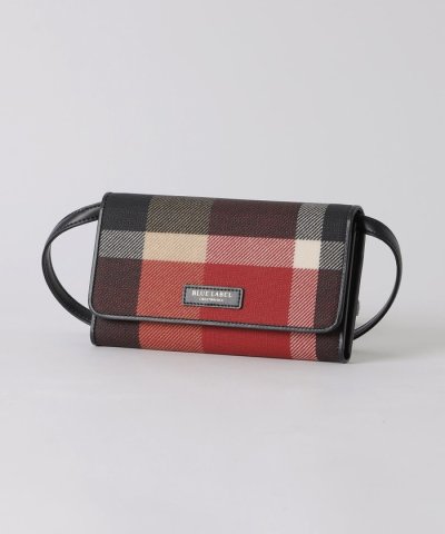 クレストブリッジチェックPVCウォレットショルダー