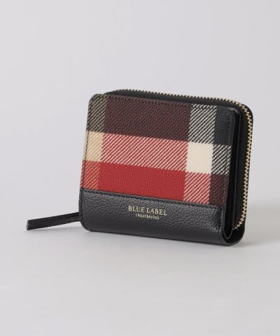 クレストブリッジチェックPVC二つ折り財布