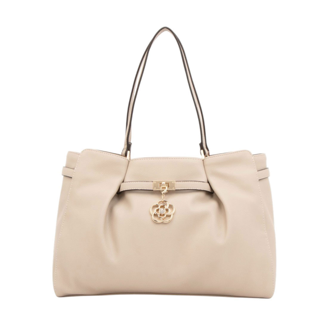 CLATHAS クレイサス CLATHAS ポルサ ハンドバッグ グレージュ FREE