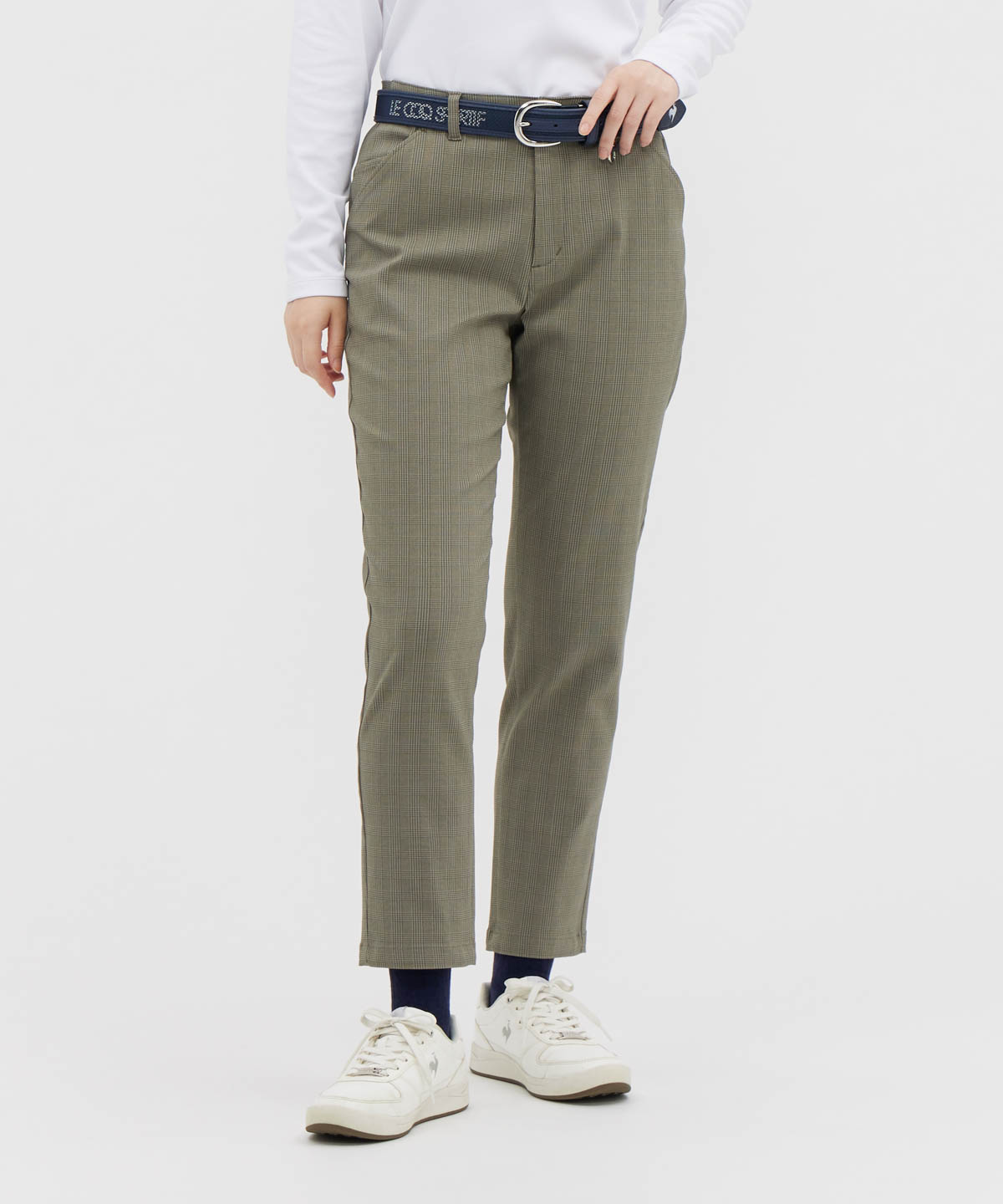 lecoqsportifgolf ルコックスポルティフ ゴルフ le coq sportif golf チェック柄 カーキ M lecoqsportifgolf ルコックスポルティフ ゴルフ le coq sportif golf チェック柄 カーキ M