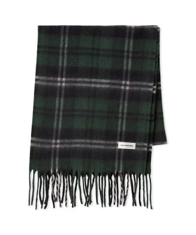 シャギーチェックストール