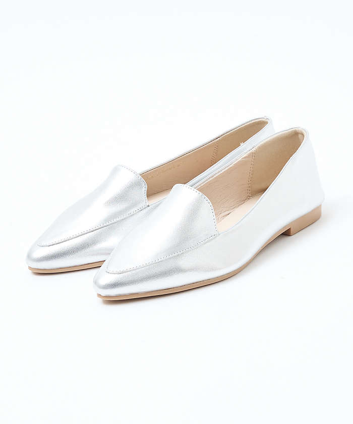 AuBANNISTER 【販売店舗限定】オペラパンプス シルバー 35 AuBANNISTER 【販売店舗限定】オペラパンプス シルバー 35
