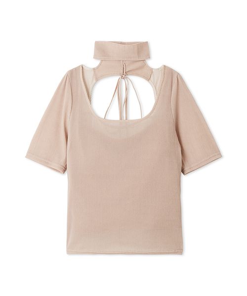 SNIDEL フロッキーチュールベアトップ SNIDEL（スナイデル）の「フロッキーチュールベアトップ（T