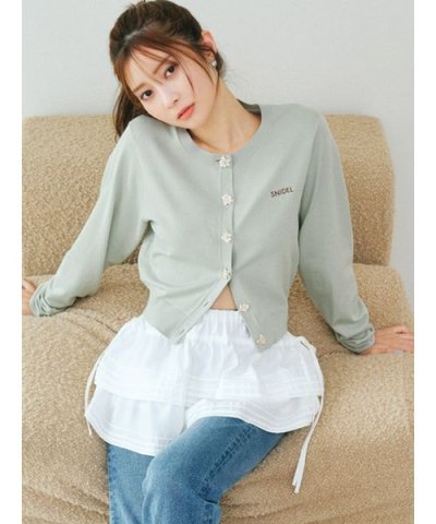 ドローストリングフリルレースベルト