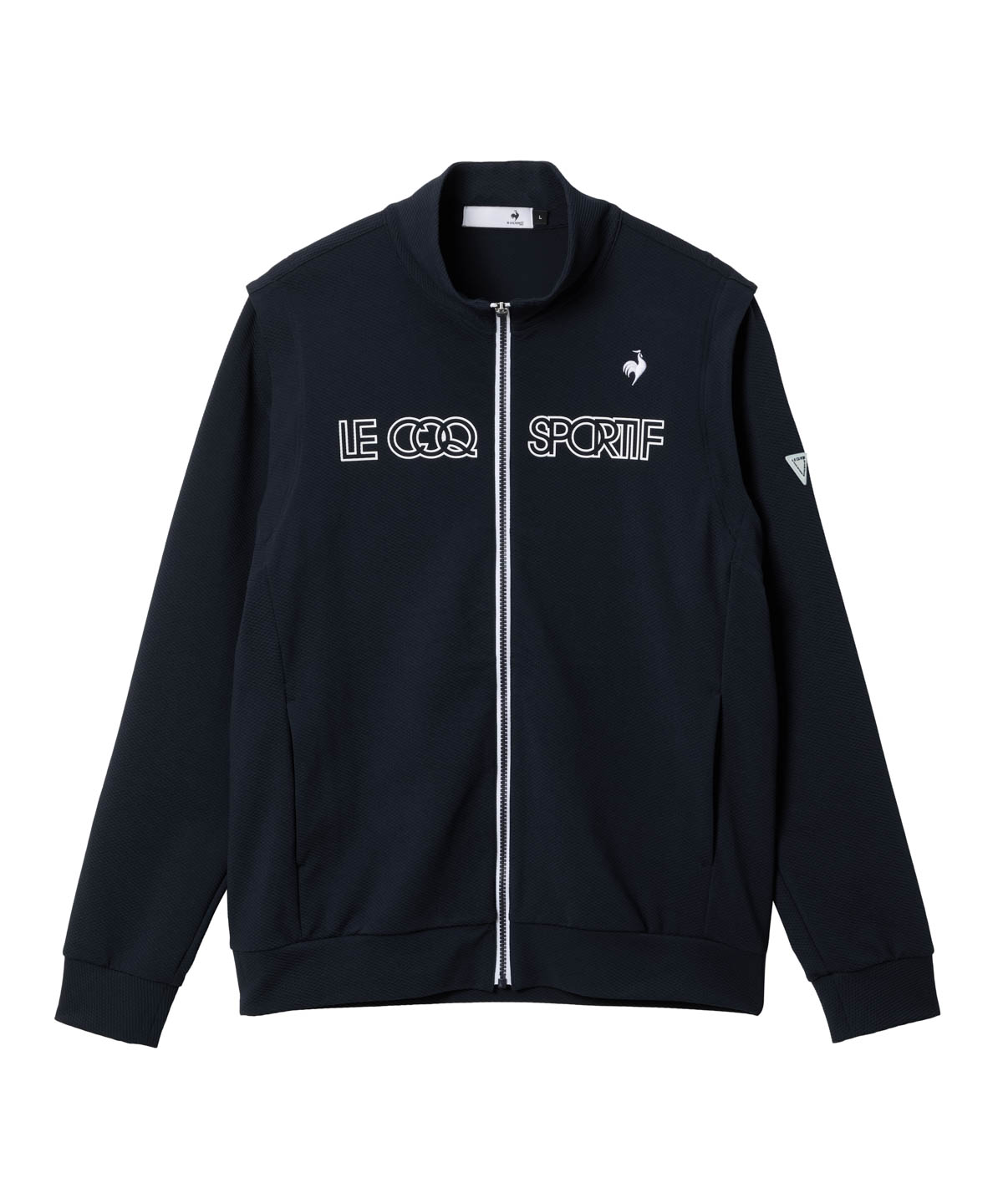 lecoqsportifgolf ルコックスポルティフ ゴルフ le coq sportif golf 【袖取り外 ネイビー 3L lecoqsportifgolf ルコックスポルティフ ゴルフ le coq sportif golf 【袖取り外 ネイビー 3L