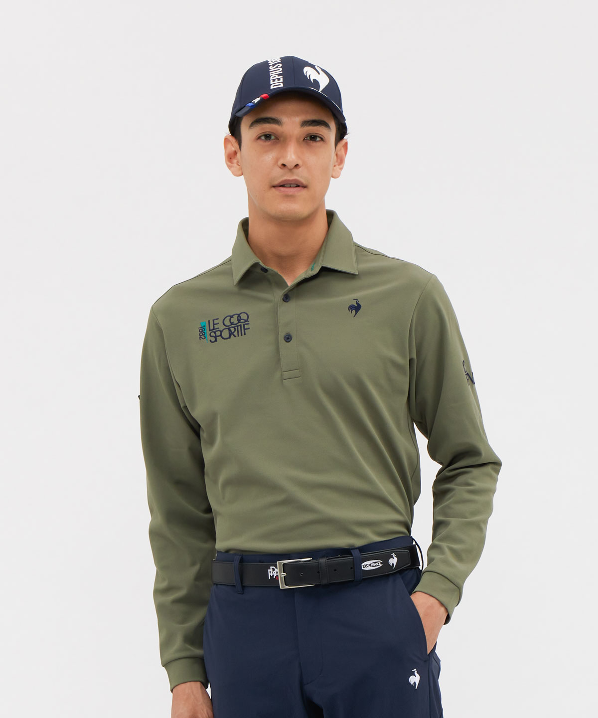 lecoqsportifgolf ルコックスポルティフ ゴルフ le coq sportif golf ベーシック カーキ M lecoqsportifgolf ルコックスポルティフ ゴルフ le coq sportif golf ベーシック カーキ M