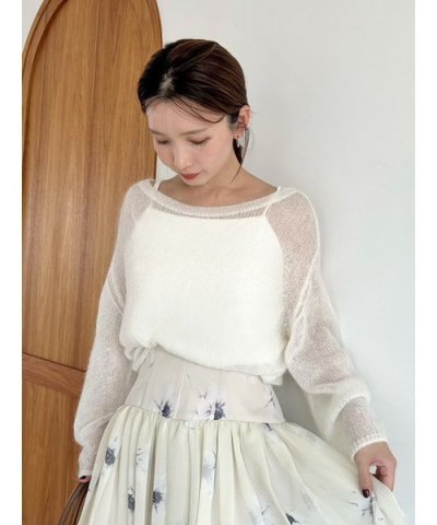 【WEB限定カラーあり】シアーモヘヤルーズプルオーバー