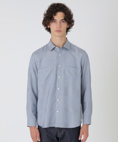 ブライトレーヨンシャドーチェックシャツ