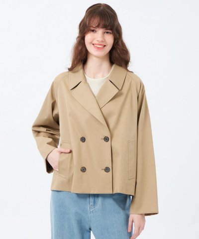【WEB&一部店舗限定】ソフトギャバジンショートトレンチコート