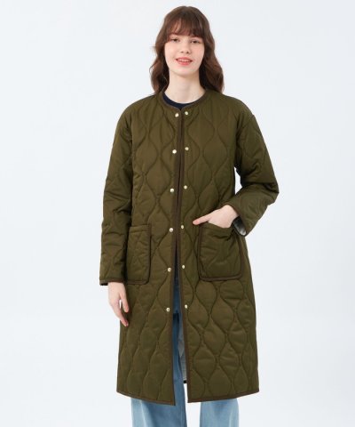 【WEB&一部店舗限定】キルティングロングコート