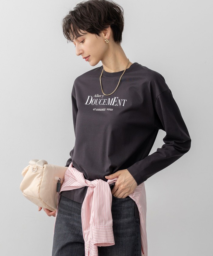 【新品】23区　ニジュウサンク　エディターズチュニックTシャツ　ラベンダー　38 新品】23区 ニジュウサンク エディターズチュニックTシャツ