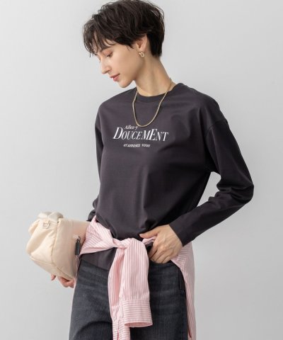 【洗える】ロゴプリント コットン Tシャツ