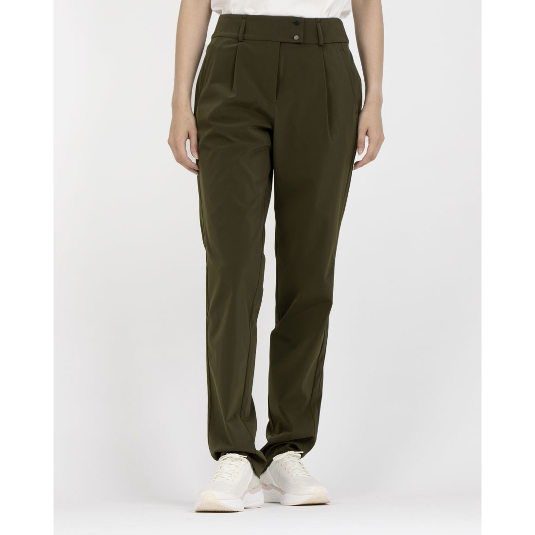 LANVINSPORT ランバン スポール LANVIN SPORT テーパードパンツ【2WAYストレッ カーキ 38 LANVINSPORT ランバン スポール LANVIN SPORT テーパードパンツ【2WAYストレッ カーキ 38