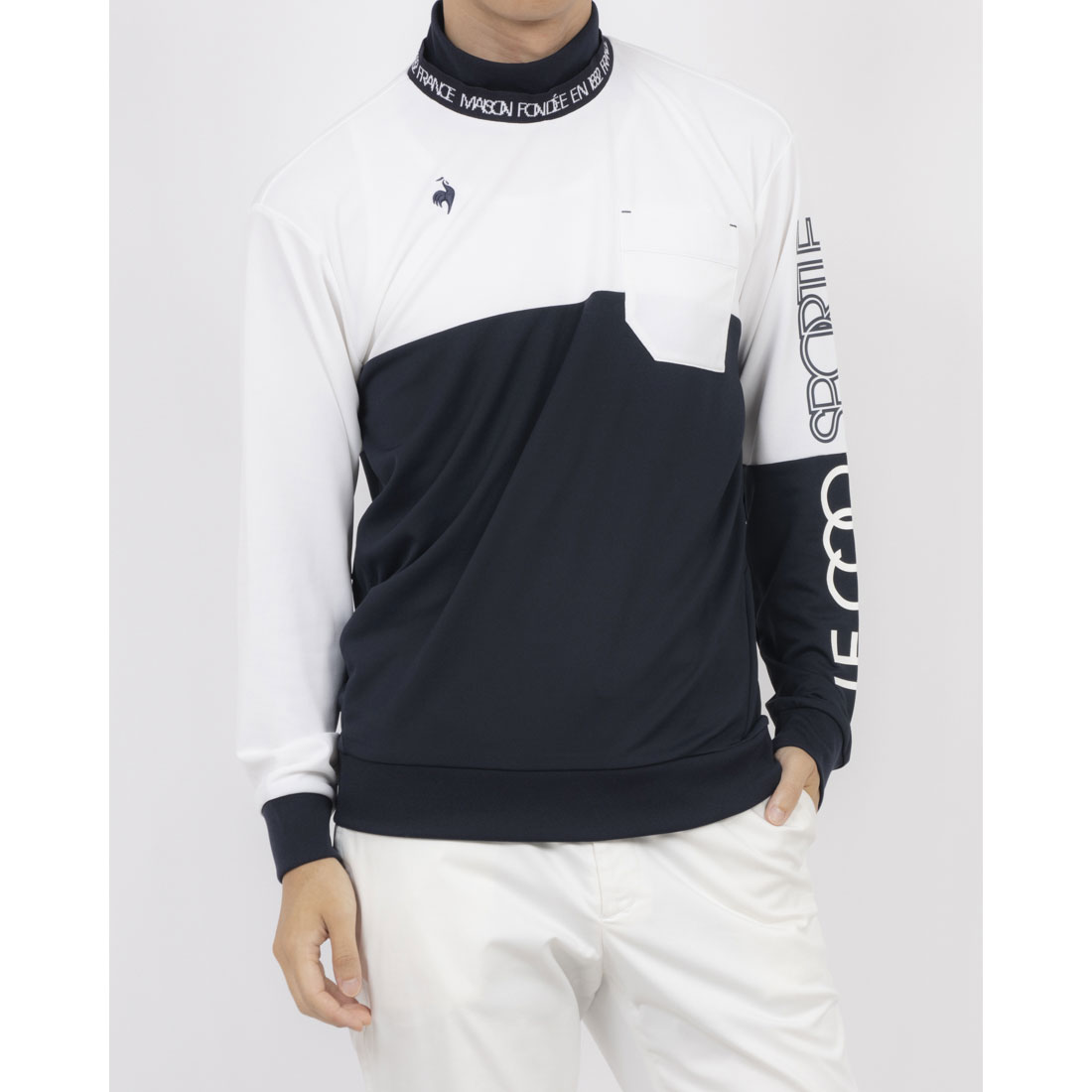 lecoqsportifgolf ルコックスポルティフ ゴルフ le coq sportif golf 襟ディタッ ホワイト L lecoqsportifgolf ルコックスポルティフ ゴルフ le coq sportif golf 襟ディタッ ホワイト L