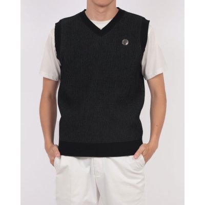 ランバン スポール LANVIN SPORT シャンブレーニットベス