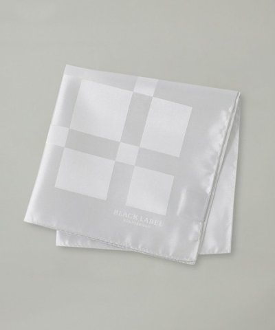 ジャカードクレストブリッジチェックチーフ