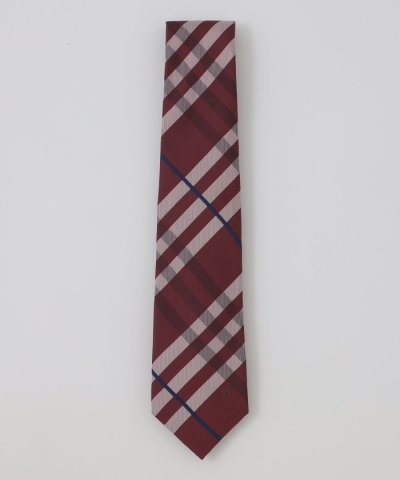 サテンコンビチェックタイ